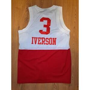 NBA Nike Basketball Jersey #3 Iverson Large +2 Red White